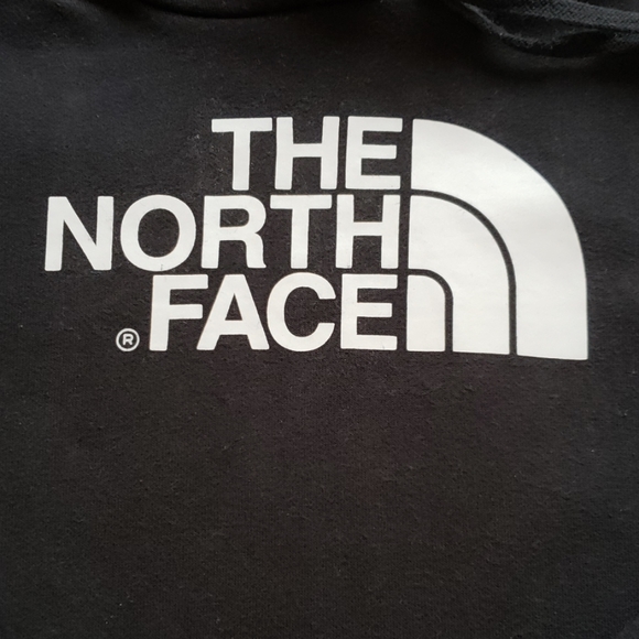 The North Face Hoodie Pullover BLACK white logo xs - Picture 2 of 7